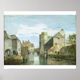 Das Westgate, Canterbury (bodycolour auf Papier) Poster