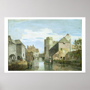 Das Westgate, Canterbury (bodycolour auf Papier) Poster