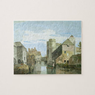 Das Westgate, Canterbury (bodycolour auf Papier) Puzzle
