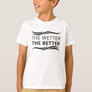 Das Wetter ist umso besser, wenn die Schwimmer im T-Shirt