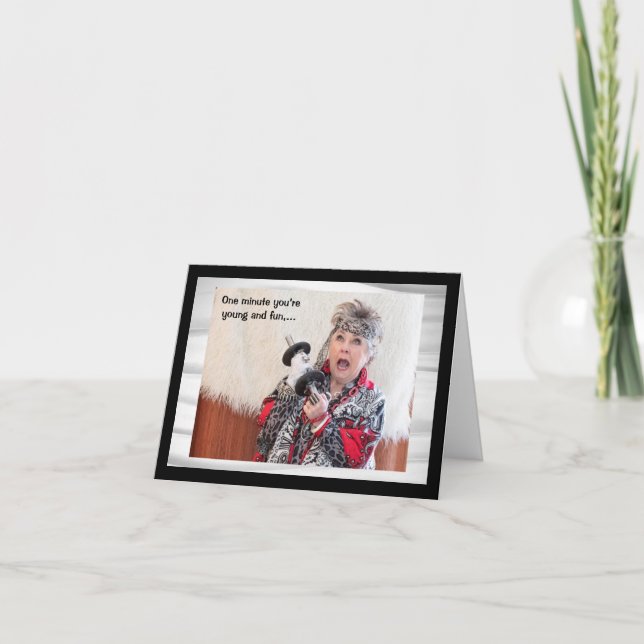 Das Wetter mit dem Knie humorvoll vorhersagen Karte (Vorderseite)