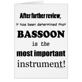 Das wichtigste Instrument des Bassoon