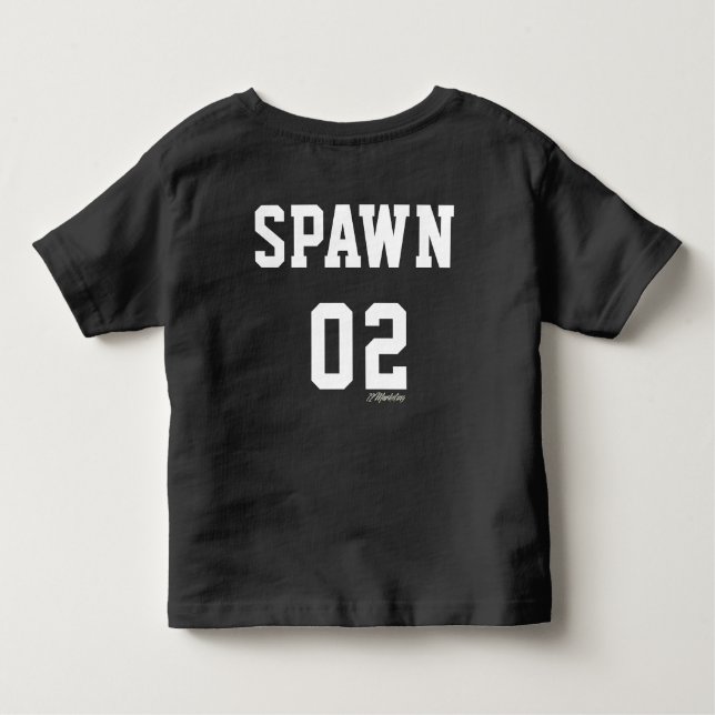 Das wieder mischen Kleinkind scherzt Mama-Vati u. Kleinkind T-shirt (Rückseite)