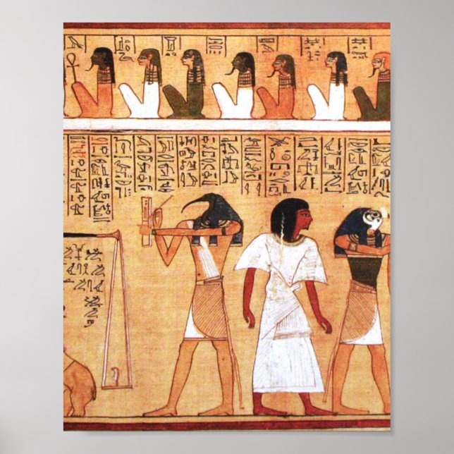 Das Wiegen des Herzens gegen Maats Feder Poster (Vorne)