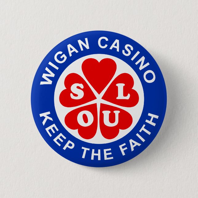 Das Wigan Casino Behalte den Glauben Button (Vorderseite)