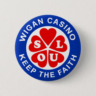 Das Wigan Casino Behalte den Glauben Button