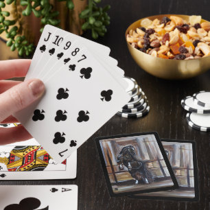 Das Wildpferd-Gemälde von Alfred Fox Spielkarten