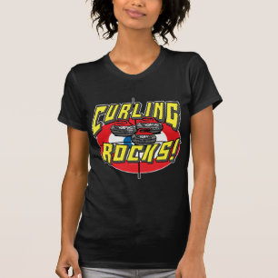 Das Winden schaukelt Rot-Stein-T - Shirts und