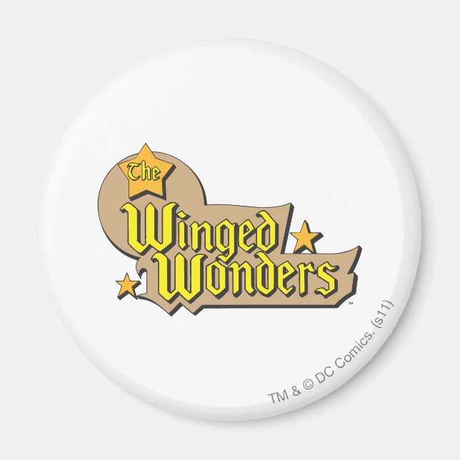 Das Winged Wonders-Logo Magnet (Vorne)