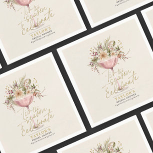 Das Winter-Brautparty der Saison Serviette