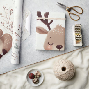 Das Winterwonderland von Reindeer Geschenkpapier