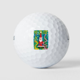 Das Winterwunderland von Santa - Kinder Kunst für  Golfball
