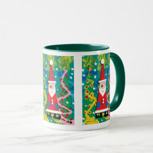 Das Winterwunderland von Santa - Kinder Kunst für  Tasse