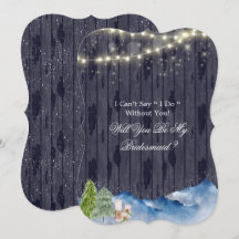 Das Winterwunderland wird meine Bridesmaid sein