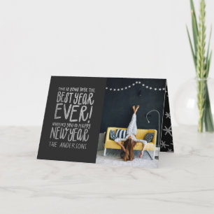 DAS WIRD DAS BESTE JAHR JE SEIN! SILBER FEIERTAGSKARTE