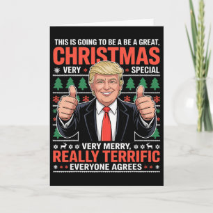 Das wird ein tolles Weihnachten Trump Hässlich Karte