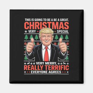 Das wird ein tolles Weihnachten Trump Hässlich Magnet