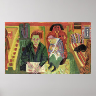 Das Wohnzimmer, 1920 Poster