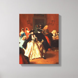 Das Wohnzimmer (Öl auf Leinwand) Leinwanddruck