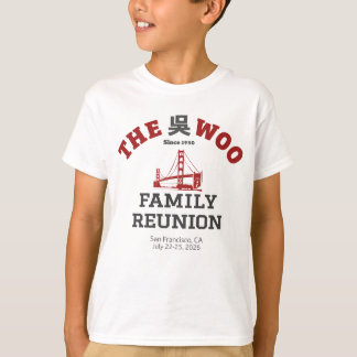Das Woo-Familientreffen Kinder-T T-Shirt