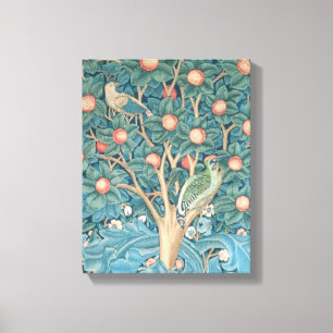 Das Woodpecker-Tapisserie, Details der Spechte Leinwanddruck