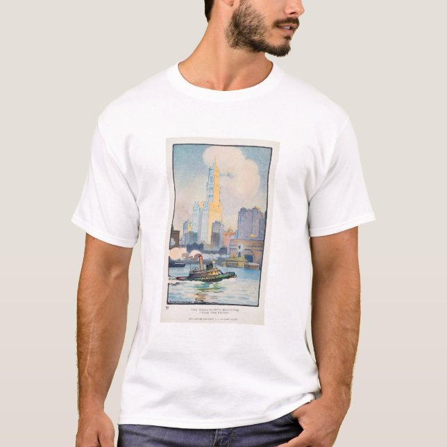 Das Woolworth-Gebäude von der Fähre von Rachael T-Shirt (Vorderseite)
