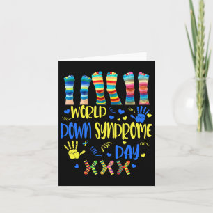 Das World Down Syndrome Day Awareness Socks Down R Karte