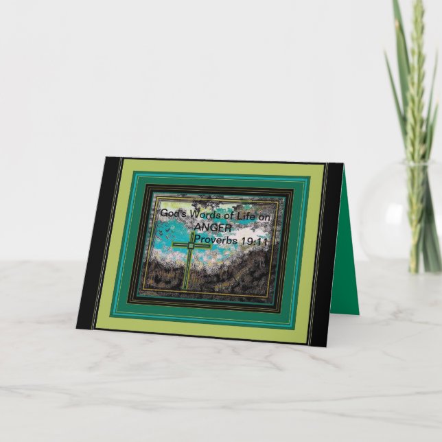 DAS WORT IN DEN SCRIPTURED GRUSS-KARTEN KARTE (Vorderseite)