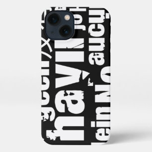 Das Wort "Nein" in verschiedenen Sprachen iPhone 13 Hülle