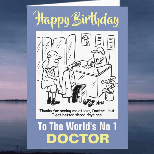 Das Wort Nr. 1 Doktor - Happy Birthday Karte (Von Creator hochgeladen)