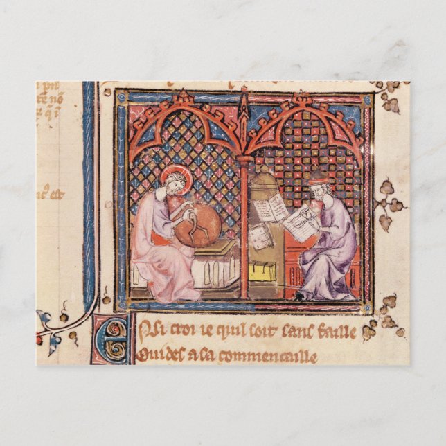 Das Wort, Schöpfer der Welt und der Autor Postkarte (Vorderseite)