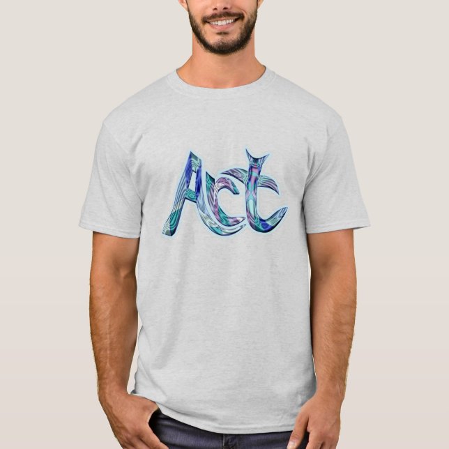 Das Wort T-Shirt (Vorderseite)