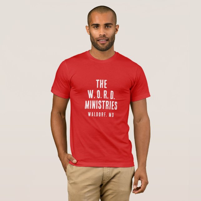 DAS WORT TEE SHIRT RED (Vorne ganz)