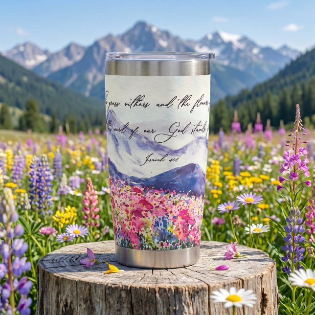 Das Wort unseres Gottes steht Thermobecher (Von Creator hochgeladen)