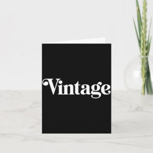 Das Wort Vintage _ ein stilvolles Retro-Design, da Karte