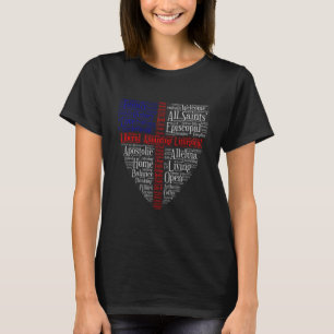 Das Wort-Wolke aller Heiligen T-Shirt