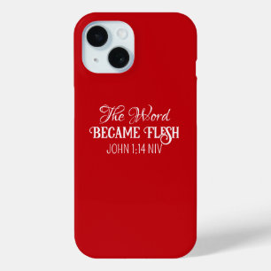 Das Wort wurde zu Fleisch Weihnachtsblüte Verse Re Case-Mate iPhone Hülle