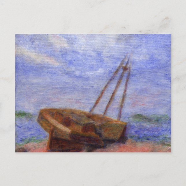 Das Wrack, die Postkarte (Vorderseite)