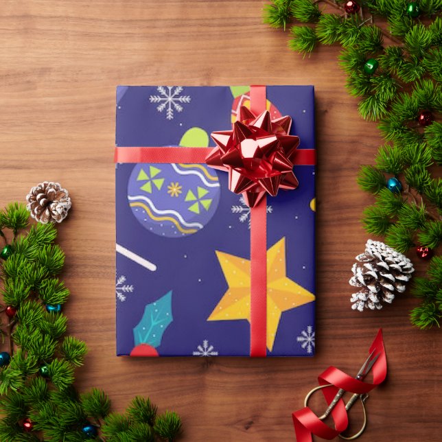 Das Wrapping Paper der 30er-Saison x6 Geschenkpapier (Feiertagsgeschenk)