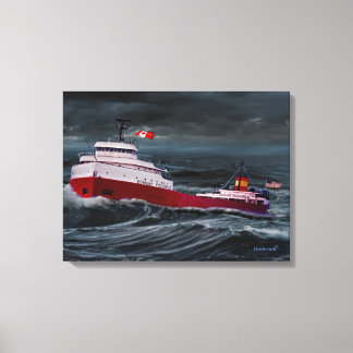 DAS WRECK DER EDMUND FITZGERALD LEINWANDDRUCK