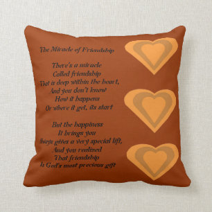Das Wunder der Freundschaft Gedicht Kissen