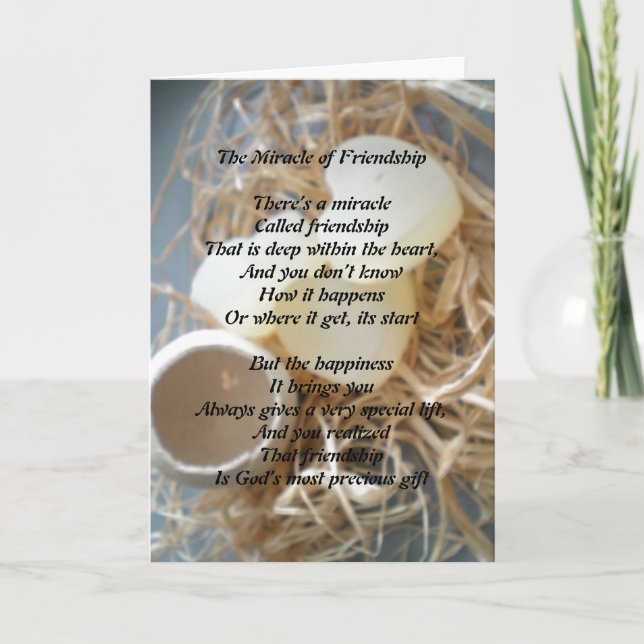 Das Wunder der Freundschaft Karte (Vorderseite)