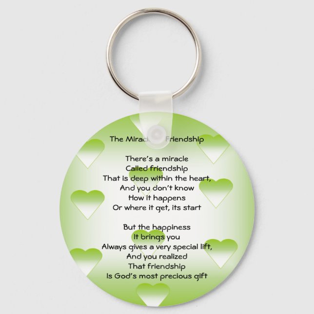 Das Wunder der Freundschaft Schlüsselanhänger (Vorderseite)