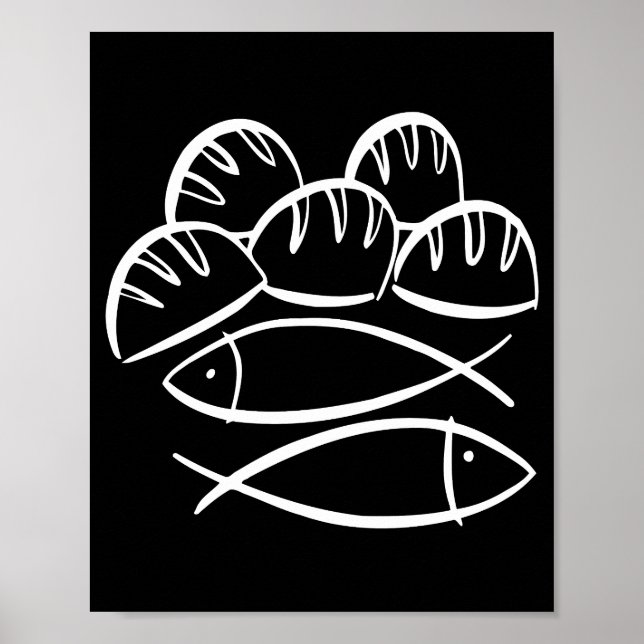 Das Wunder der Liebe und des Fisches - Ein Symbol  Poster (Vorne)