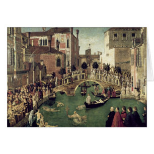 Das Wunder des Kreuzes auf San- Lorenzobrücke