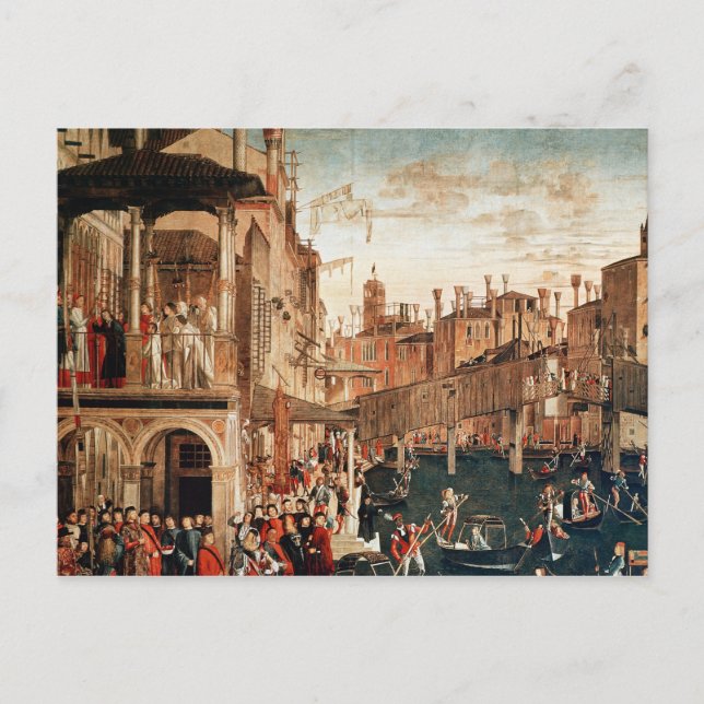 Das Wunder des Relikts des Wahren Kreuzes Postkarte (Vorderseite)