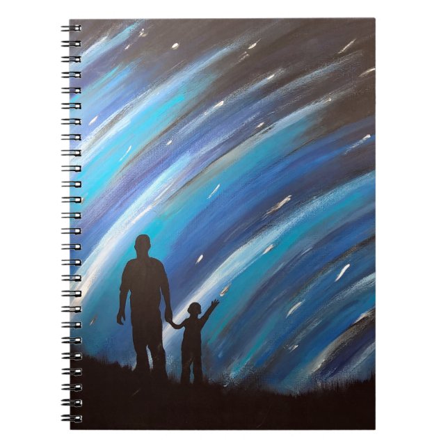 Das Wunder des Vaterschafts-gewundenen Notizbuches Notizblock (Vorderseite)