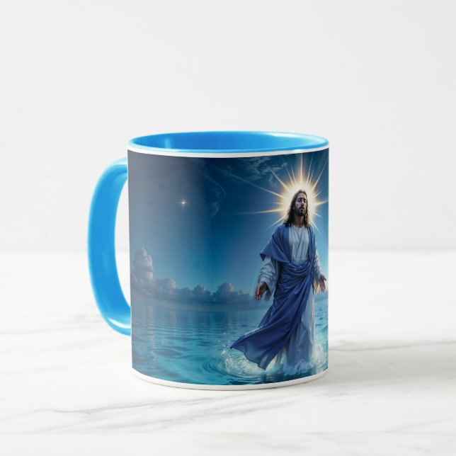 Das Wunder Jesu Christi - Seelenfrieden Tasse (Vorderseite Links)