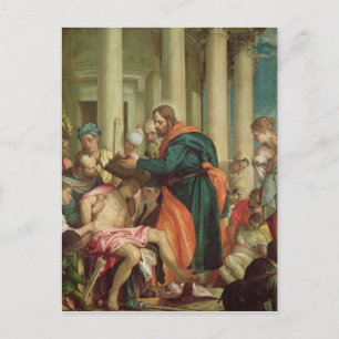 Das Wunder von St. Barnabas, c.1566 Postkarte
