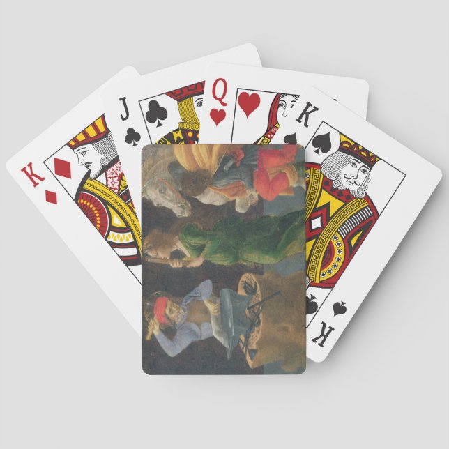 Das Wunder von St. Eligius, Predellaplatte vom Th Spielkarten (Rückseite)